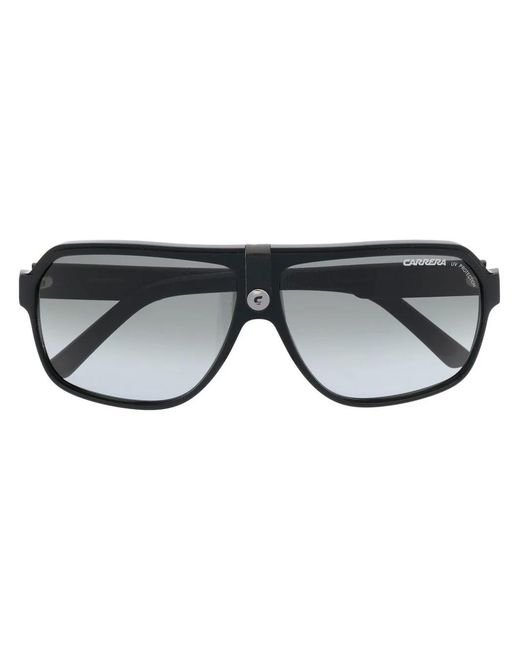 Carrera Black Pilot-Frame Sunglasses for men