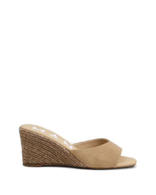 Manebí Natural Suede Wedge Espadrilles