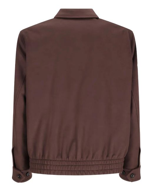 Lardini Men's Brown Zip-Fastening Jacket casual jackets