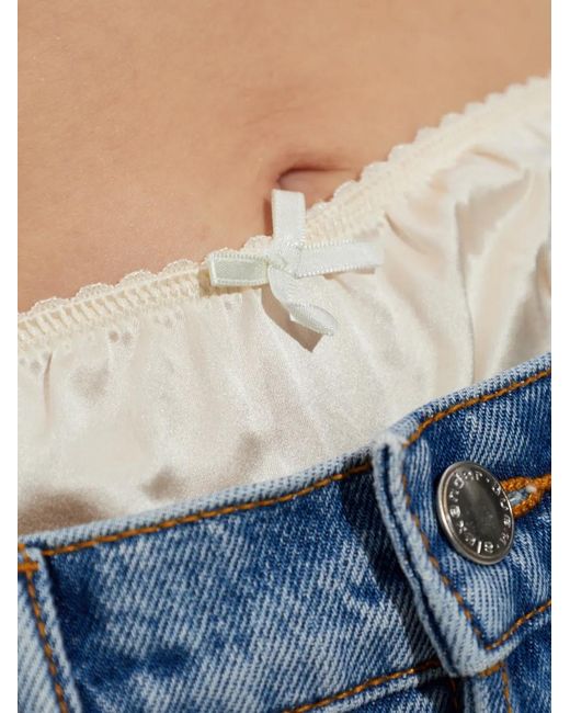 Alexander Wang Blue Wide-Leg Jeans