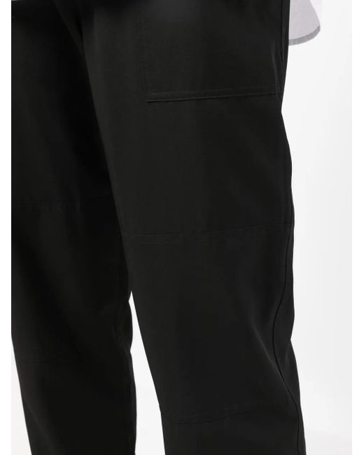James Perse Black Drawstring Tapered Trousers