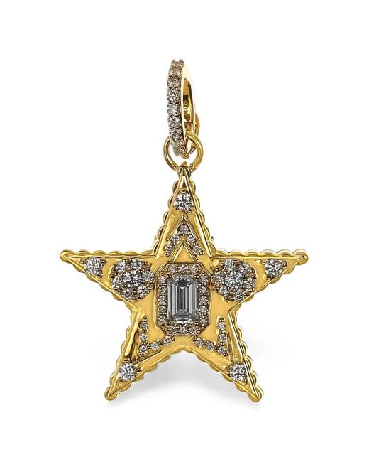 Buddha Mama Metallic Diamond Star Locket Pendant