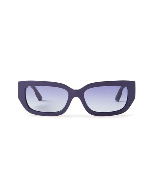 Jimmy Choo Blue Cat-eye Sunglasses