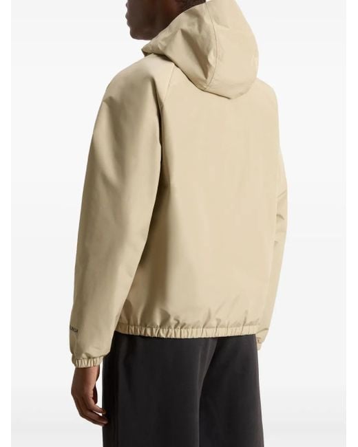 Woolrich Natural Zip-Up Hooded Jacket for men