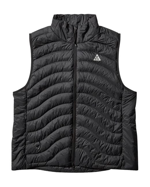 Nike Black Lava Flow Therma-Fit Adv Quilted Gilet for men