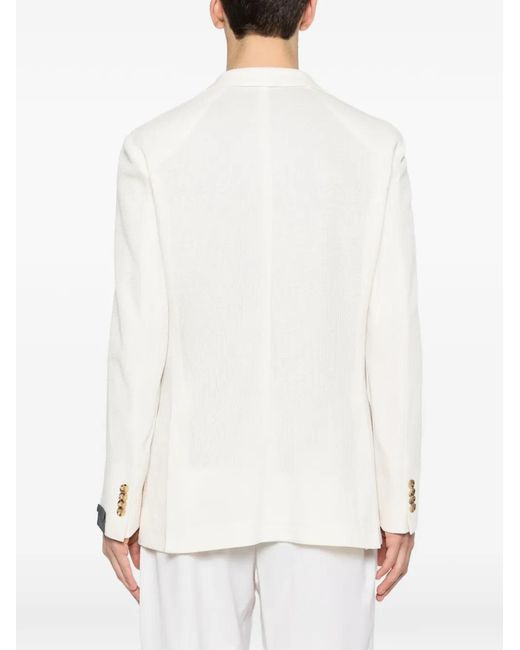Latorre White Textured Tailored Blazer for men