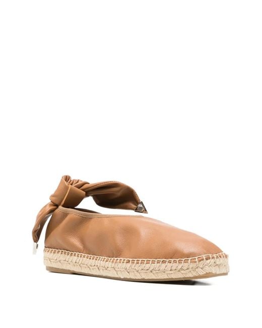 Toga Natural Chain-Link Knotted Espadrilles