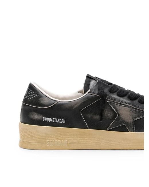 Golden Goose Deluxe Brand Black Stardan Leather Star Jacket With Star And Leather Heel Sneakers for men