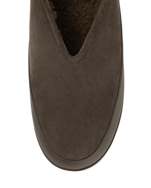 12 STOREEZ Brown Teplo Shearling-Lined Loafers