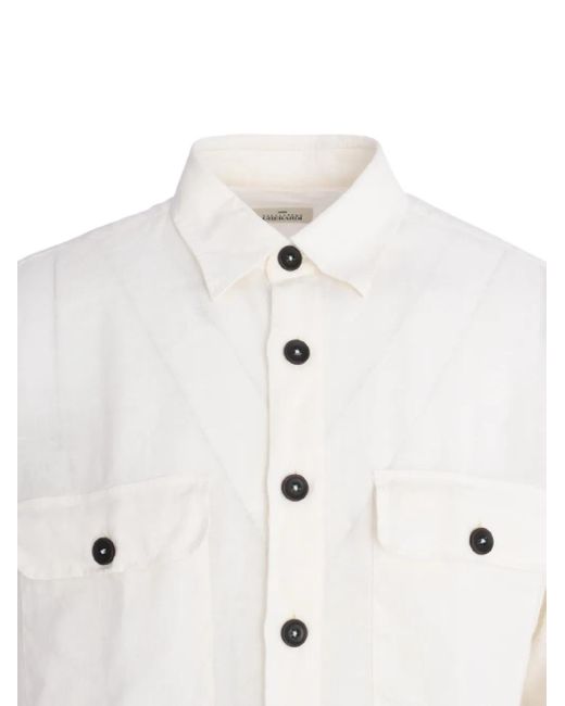 Alessandro Gherardi White Linen Shirt for men