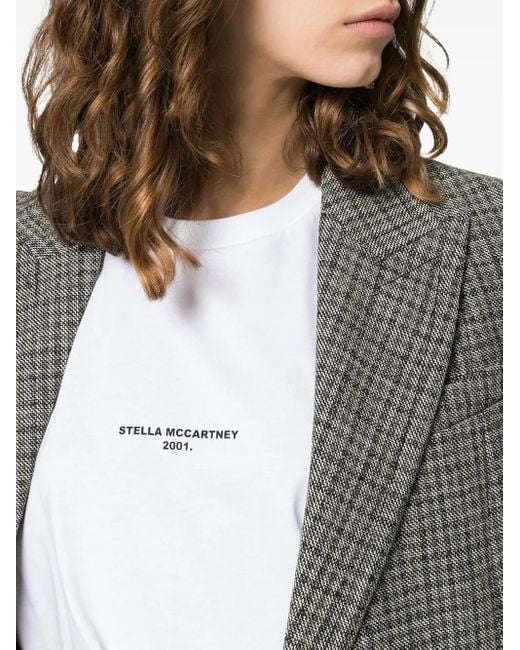 T-shirt En Jersey De Coton Biologique Imprimé Stella McCartney en coloris White