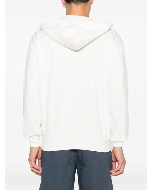 Marc O' Polo White Logo-Patch Hoodie for men