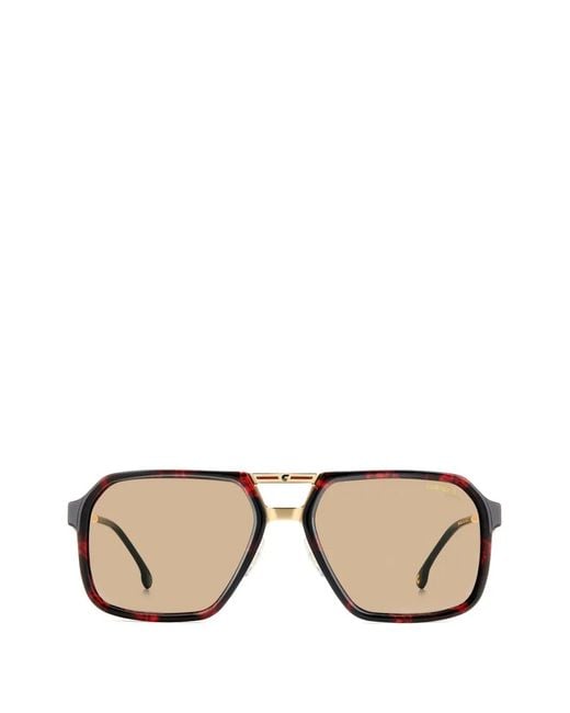 Carrera Black Geometric-Frame Sunglasses for men