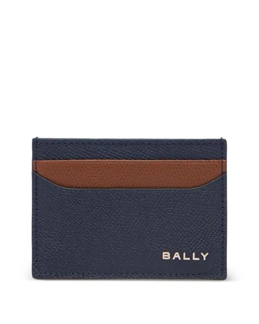 Bally Blue Logo-Plaque Essential Card Holder for men