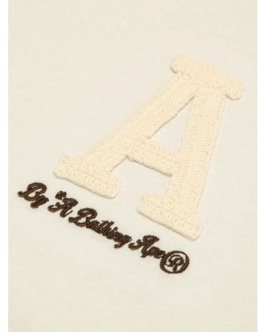 Aape By A Bathing Ape Natural Appliqué T-Shirt for men
