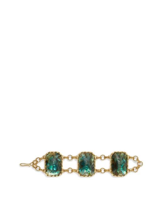 Tory Burch Green Runway Swirl Bracelet