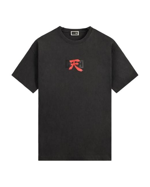 Kith Black X Capcom Akuma Graphic T-Shirt for men
