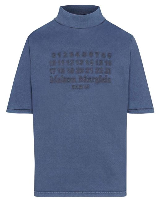 メンズ Maison Margiela Numeric コットン Tシャツ Blue