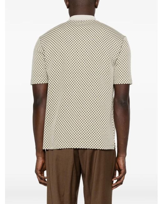 Camisa De Punto Con Motivo En El Cuello Paul Smith de hombre de color White