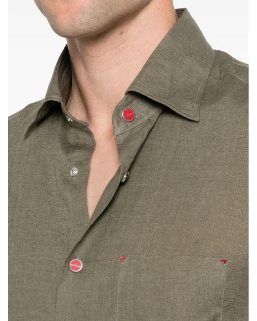 Kiton Natural Button-Up Shirt for men