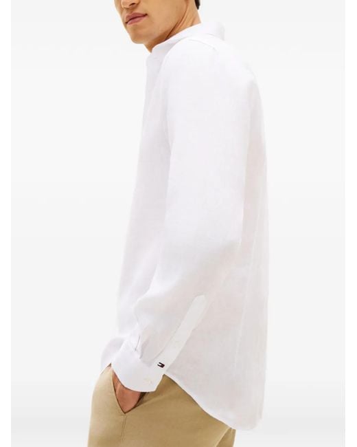Tommy Hilfiger White Long-Sleeve Shirt for men