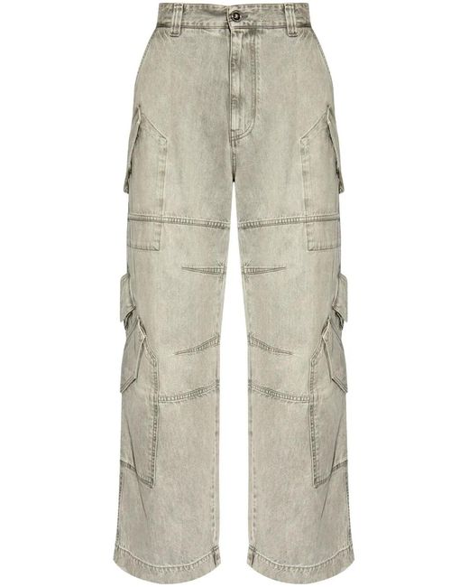 Versace Gray Cargo Jeans for men