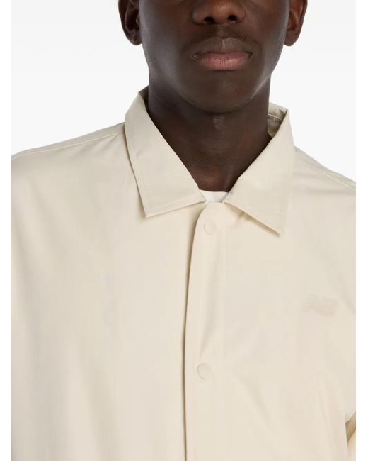 New Balance Natural Graphic Coaches Shirt Jacket for men