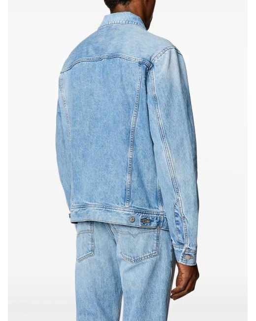 DIESEL Blue D-Barcy Denim Jacket for men