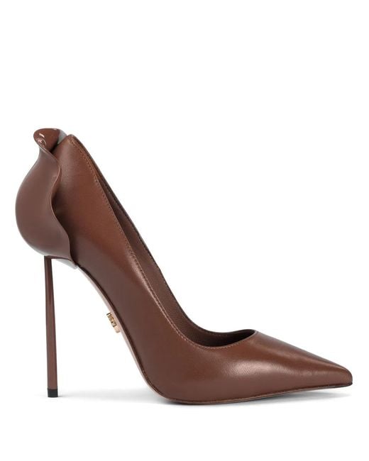 Le Silla Brown 120Mm Petalo Pumps