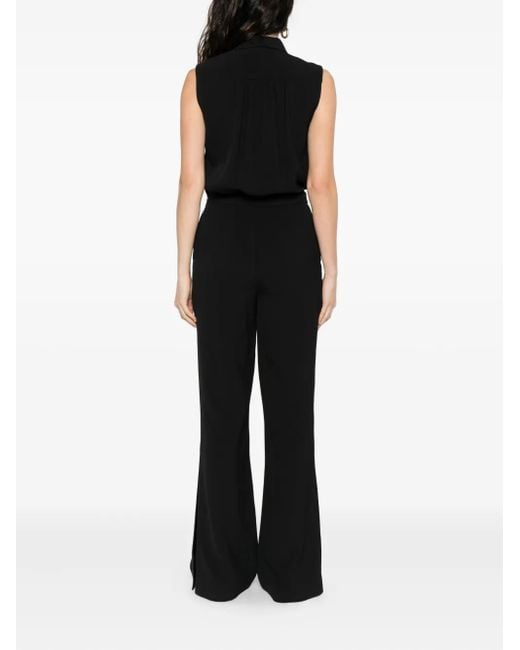 Twinset Black Sleeveless Belted Jumpsuit