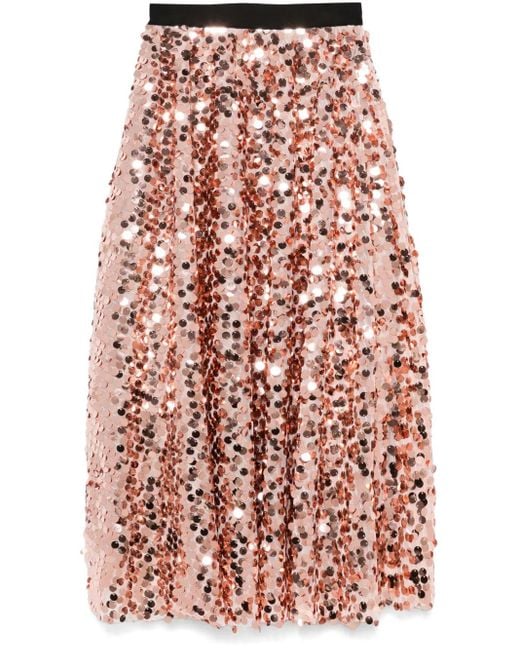 Blanca Vita Red Midirock Mit Pailletten