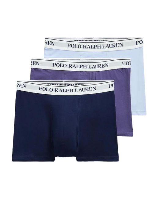 Polo Ralph Lauren Drie Boxershorts Met Logoband in het Blue voor heren