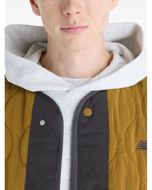 New Balance Green Quilted Vest for men