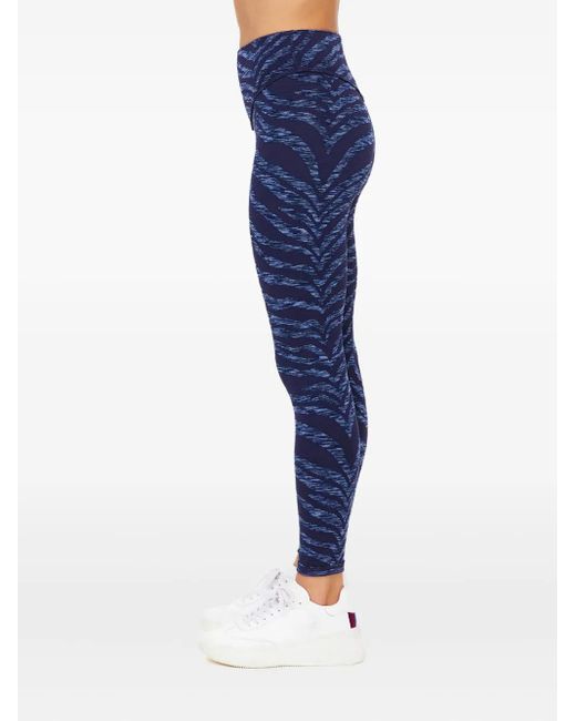 The Upside Blue Mystere Zebra-Print Leggings
