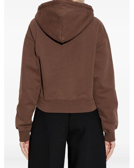 Sudadera con capucha y parche del logo Jacquemus de color Brown