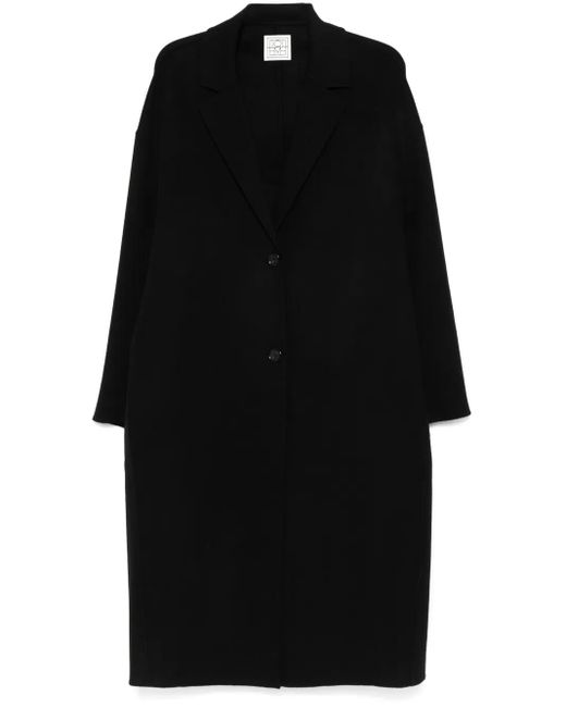Totême  Black Klassischer Wollmantel