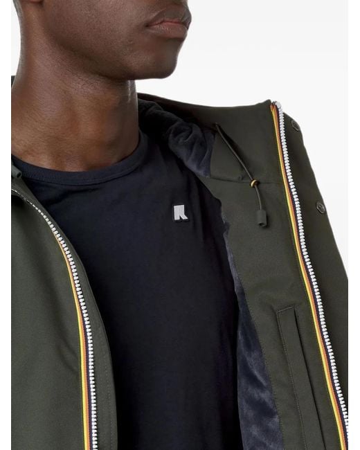K-Way Green Jacko Hooded Jacket for men