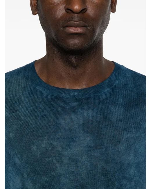 Avant Toi Blue Crew-Neck Sweater for men