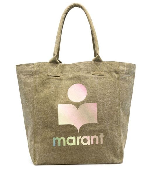 Bolso shopper Maro con logo Isabel Marant de color Green