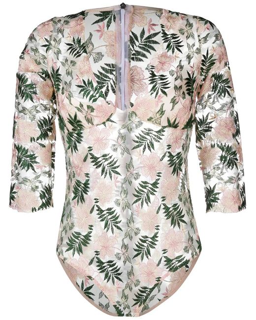 Gilda & Pearl Multicolor Les Fleurs Bodysuit