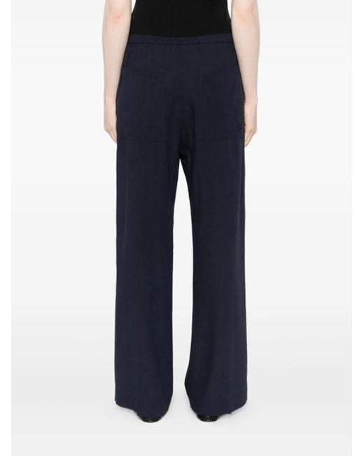 Totême  Blue Elasticated-Waist Trousers