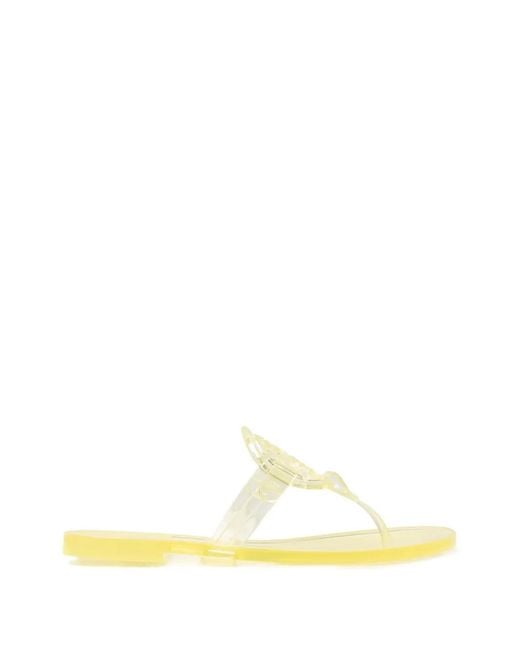 Tory Burch Yellow Miller Jelly Flip-Flops