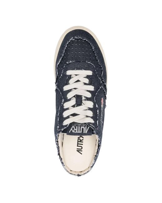 Autry Blue Denim Sneakers