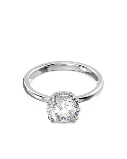 Swarovski Zilveren Ring in het Metallic