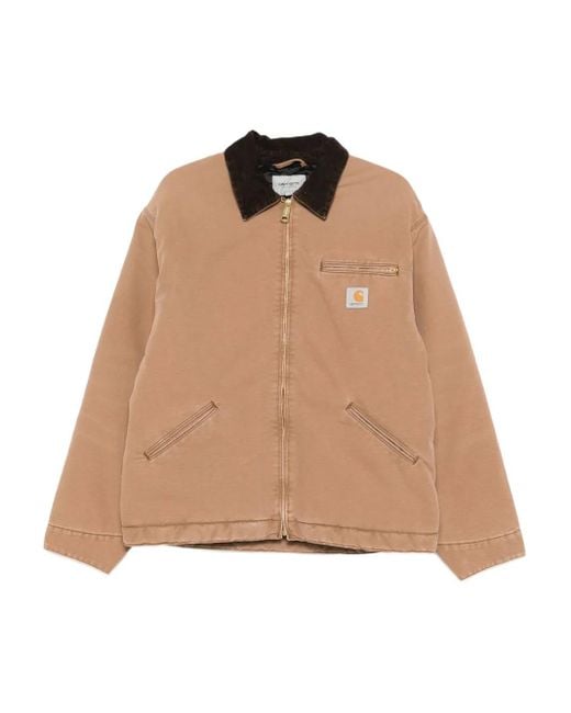Carhartt OG Detroit Jacke mit Cordkragen in Natural für Herren