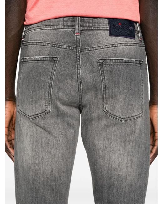 Kiton Jeans mit schmalem Bein in Gray für Herren