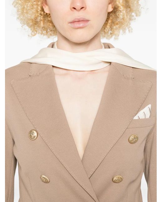 Circolo 1901 Natural Blazer À Boutonnière Croisée
