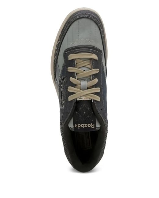 Reebok Black Panelled Low-Top Sneakers for men