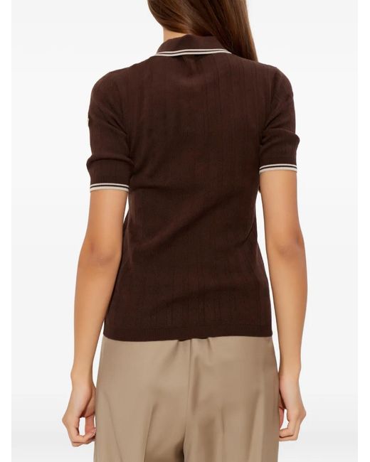 Polo Con Botones Moncler de color Brown