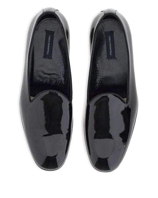 Mocassini Rugan di Carlo Pignatelli in Black da Uomo
